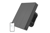 Smart-Home - Sonoff Smart WiFi Wandschalter SONOFF M5-3C-80 (3-Kanal, für Rahmen, Graphit) - M5-3C-80M
