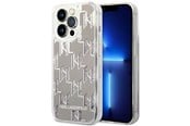 Handys - Cover & Cases - Karl Lagerfeld KLHCP14LLMNMS iPhone 14 Pro 6.1 "hardcase silver / silver Liquid Glitter Monogram - 3666339076290