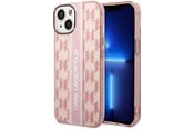 Handys - Cover & Cases - Karl Lagerfeld KLHCP14MHKLSPCP iPhone 14 Plus 6.7 "hardcase pink / pink Mono Vertical Stripe - 3666339085292