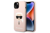 Handys - Cover & Cases - Karl Lagerfeld KLHCP14MSLKHLP iPhone 14 Plus 6.7 "hardcase pink / pink Silicone Karl's Head - 3666339085452