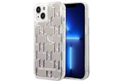 Handys - Cover & Cases - Karl Lagerfeld KLHCP14SLMNMS iPhone 14 6.1 "hardcase silver / silver Liquid Glitter Monogram - 3666339076276