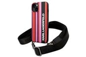 Handys - Cover & Cases - Karl Lagerfeld KLHCP14SSTSTP iPhone 14 6.1 "hardcase pink / pink Color Stripes Strap - 3666339094195