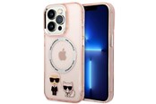 Handys - Cover & Cases - Karl Lagerfeld KLHMP14LHKCP iPhone 14 Pro 6.1" hardcase pink/pink Karl & Choupette Aluminum Magsafe - 3666339087340