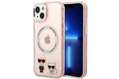 Handys - Cover & Cases - Karl Lagerfeld KLHMP14MHKCP iPhone 14 Plus 6.7 "hardcase pink / pink Karl & Choupette Aluminum Magsafe - 3666339087333
