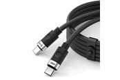 USB Kabel - ORICO CDX 60W 3A Power Delivery USB-C - USB-C 1m Cable - Black - CDX-60CC-BK-BP-HU