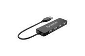 USB-Hubs - ORICO FL01 USB-A Hub Docking Station 4x USB-A 2.0 - Black USB-Hubs - USB 2.0 - 4 - Schwarz - FL01-BK-BP-HW-HU