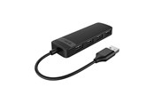 USB-Hubs - ORICO FL02 USB-A Hub Docking Station 4x USB-A 2.0 - Black USB-Hubs - USB 2.0 - 4 - Schwarz - FL02-BK-BP-HW-HU