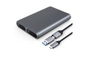 Festplatten - Extern - ORICO AM2C3-2N Dual Disk Caddy for Two Drives: M.2 SATA and NVME USB-C 3.2 10Gb/s - Gray - Extern Festplatte - AM2C3-2SN-GY-BP-HU