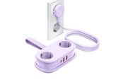 Stromkabel (Extern) - ORICO AP3 20W GaN 5in1 Power Strip 2x AC + 2x USB-A + 1x USB-C - Purple - AP3-2A2U1C-PRO-EU-PU-HU