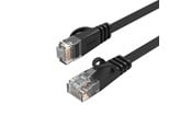 Netzwerk - Kabel - ORICO PUG-C6B CAT6 1000Mbps RJ45 Ethernet Network Cable Flat LAN 10m Black - PUG-C6B-100-BK-EP-HU