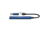 USB-Hubs - Canyon DS-02 4-in-1 USB-A/C Hub, Blau USB-Hubs - USB 3.0 - 4 - Blau - CNS-TDS02BL