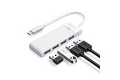 USB-Hubs - ORICO PAPW4A-C3 USB Hub 4-port 4x USB-A 3.0 1.8 m - white USB-Hubs - USB 3.0 - 4 - Weiß - PAPW4A-C3-18-WH-EP