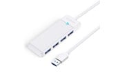 USB-Hubs - ORICO PAPW4A-U3 USB Hub 4-port 4x USB-A 3.0 1.8 m - white USB-Hubs - USB 3.0 - 4 - Weiß - PAPW4A-U3-18-WH-EP
