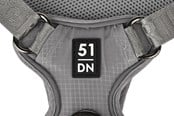 Hunde - 51 Degrees North 51 - Wanderful - H Harness - Trail - Light Grey - 51AWFHT104