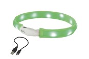 Hunde - Nobby LED halsbånd wide VISIBLE S Grøn - L77023