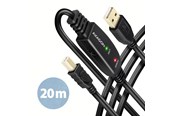 USB Kabel - AXAGON ADR-220B USB 2.0 A-M -> B-M aktives Anschluss-/Repeaterkabel 20m - Kabel - Digital/Daten USB-Kabel - ADR-220B