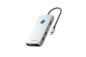 USB-Hubs - ORICO XCR 12in1 RGB USB-C Docking Station USB-Hubs - USB 3.1 - 12 - Grau - XCR-X1-SV-BP
