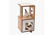 Katzen - Catit Vesper V-box Small Walnuss 37 x 37 x 72,5 cm - 022517520758