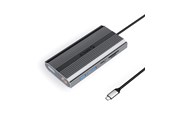 USB-Hubs - ORICO XDR 12in1 USB-C Docking Station USB-A USB-C 2x HDMI 4K 60Hz DisplayPort 4K 60Hz RJ45 Gigabit PD 100W SD and microSD Card Reader - Gray USB-Hubs - USB 3.1 - 12 - Grau - XDR-X33-GY-BP