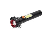 Taschenlampen und Scheinwerfer - Wozinsky WLR-31 5W 500lm CREE 3-in-1 Multifunction Flashlight with Glass Breaker and Seat Belt Cutter - Black - 5907769388941