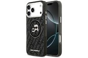 Handys - Cover & Cases - Karl Lagerfeld IML Glitter Karl&Choupette Heads Logo MagSafe Case for iPhone 17 Pro Max - Black - 3666339498764