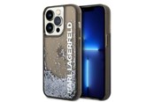 Handys - Cover & Cases - Karl Lagerfeld Liquid Glitter Elong case for iPhone 14 Pro - black - 3666339091569