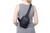 Sport & Fitness - Wozinsky WMS-W1 Unisex Mini-Umhängetasche wasserdicht mit zwei Fächern für Telefon - Schwarz - 5907769385032