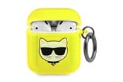 Handys - Anderes Zubehör - Karl Lagerfeld Choupette Case for AirPods 1/2 - Yellow - 3666339009229