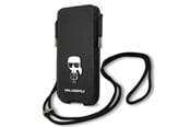 Handys - Cover & Cases - Karl Lagerfeld Saffiano Ikonik Karl 6.1'' handbag - black - 3666339018719