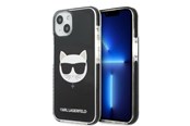 Handys - Cover & Cases - Karl Lagerfeld KLHCP13STPECK iPhone 13 mini 5.4" hardcase black/black Choupette Head - 3666339048488