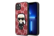 Handys - Cover & Cases - Karl Lagerfeld KLHCP13SPMNIKPI iPhone 13 mini 5.4" hardcase red/red Monogram Ikonik Patch - 3666339049409