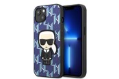 Handys - Cover & Cases - Karl Lagerfeld KLHCP13MPMNIKBL iPhone 13 6.1" hardcase blue/blue Monogram Ikonik Patch - 3666339049492
