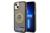 Handys - Cover & Cases - Karl Lagerfeld Liquid Glitter RSG case for iPhone 14 - black - 3666339086008