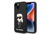 Handys - Cover & Cases - Karl Lagerfeld Silicone Ikonik case for iPhone 14 Plus - black - 3666339086572