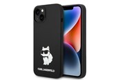 Handys - Cover & Cases - Karl Lagerfeld Silicone Choupette case for iPhone 14 Plus - black - 3666339086732