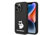 Handys - Cover & Cases - Karl Lagerfeld Silicone Choupette case for iPhone 14 Pro Max - black - 3666339086756