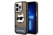 Handys - Cover & Cases - Karl Lagerfeld KLHCP14XLNCHCK iPhone 14 Pro Max 6.7" black/black hardcase Glitter Choupette Head - 3666339087036