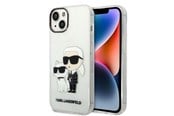 Handys - Cover & Cases - Karl Lagerfeld Glitter Karl&Choupette case for iPhone 14 Plus - transparent - 3666339087258