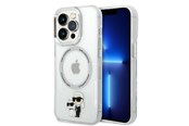 Handys - Cover & Cases - Karl Lagerfeld Iconic Karl&Choupette MagSafe case for iPhone 14 Pro - transparent - 3666339087623