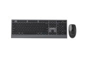 Tastaturen - Gembird Slim wireless dual-mode desktop set - Tastatur & Maus Set - Full-Size - Englisch (US) - Schwarz - KBS-WPS-02