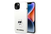Handys - Cover & Cases - Karl Lagerfeld KLHMP14MSNCHBCH iPhone 14 Plus 6.7" hardcase white/white Silicone Choupette MagSafe - 3666339087777