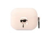 Handys - Anderes Zubehör - Karl Lagerfeld KLAPRUNIKP AirPods Pro cover pink/pink Silicone Karl Head 3D - 3666339087876