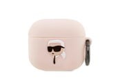 Handys - Anderes Zubehör - Karl Lagerfeld KLA3RUNIKP AirPods 3 cover pink/pink Silicone Karl Head 3D - 3666339087883