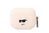 Handys - Anderes Zubehör - Karl Lagerfeld KLAPRUNCHP AirPods Pro cover pink/pink Silicone Choupette Head 3D - 3666339087968