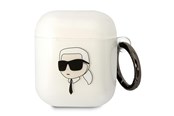 Handys - Anderes Zubehör - Karl Lagerfeld KLA2HNIKTCT AirPods 1/2 cover transparent Karl`s Head - 3666339087982