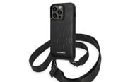 Handys - Cover & Cases - Karl Lagerfeld KLHCP14LSTMMK iPhone 14 Pro 6.1" hardcase black/black Monogram Plaque Logo Strap - 3666339093259