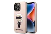 Handys - Cover & Cases - Karl Lagerfeld KLHCP14LSNIKBCP iPhone 14 Pro 6.1" hardcase pink/pink Silicone Ikonik - 3666339098636
