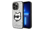Handys - Cover & Cases - Karl Lagerfeld KLHCP14XG2CPS iPhone 14 Pro Max 6.7" silver/silver hardcase Glitter Choupette Patch - 3666339099466