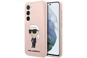 Handys - Cover & Cases - Karl Lagerfeld KLHCS23SSNIKBCP S23 S911 hardcase pink/pink Silicone Ikonik - 3666339117610