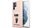 Handys - Cover & Cases - Karl Lagerfeld KLHCS23LSNIKBCP Sam S23 S918 Ultra hardcase pink/pink Silicone Ikonik - 3666339117634